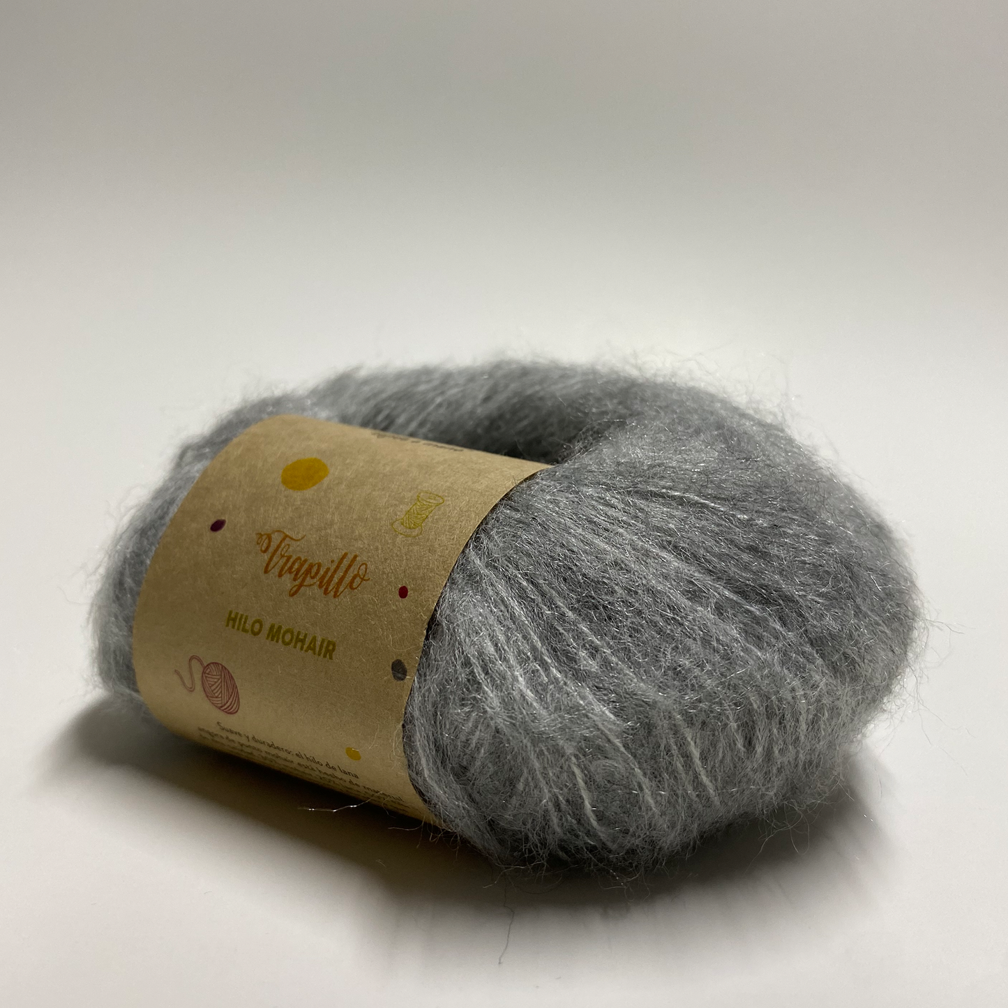 Hilo Mohair Gris Claro