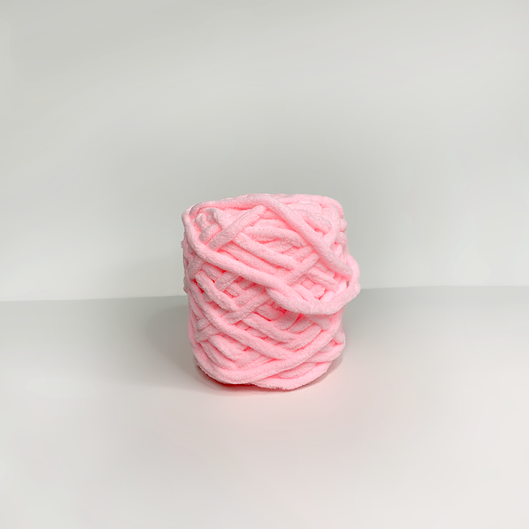 Lana Chenille rosado claro