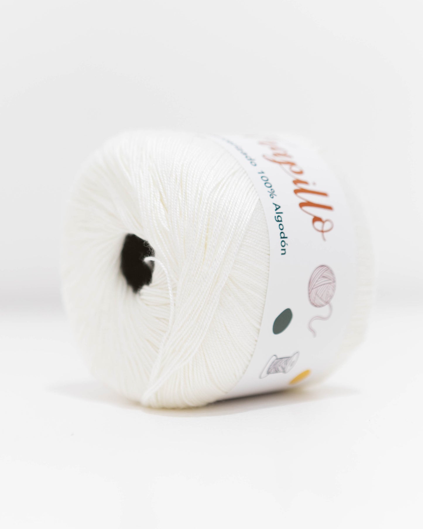 Hilo Mercerizado 100% Algodón Blanco