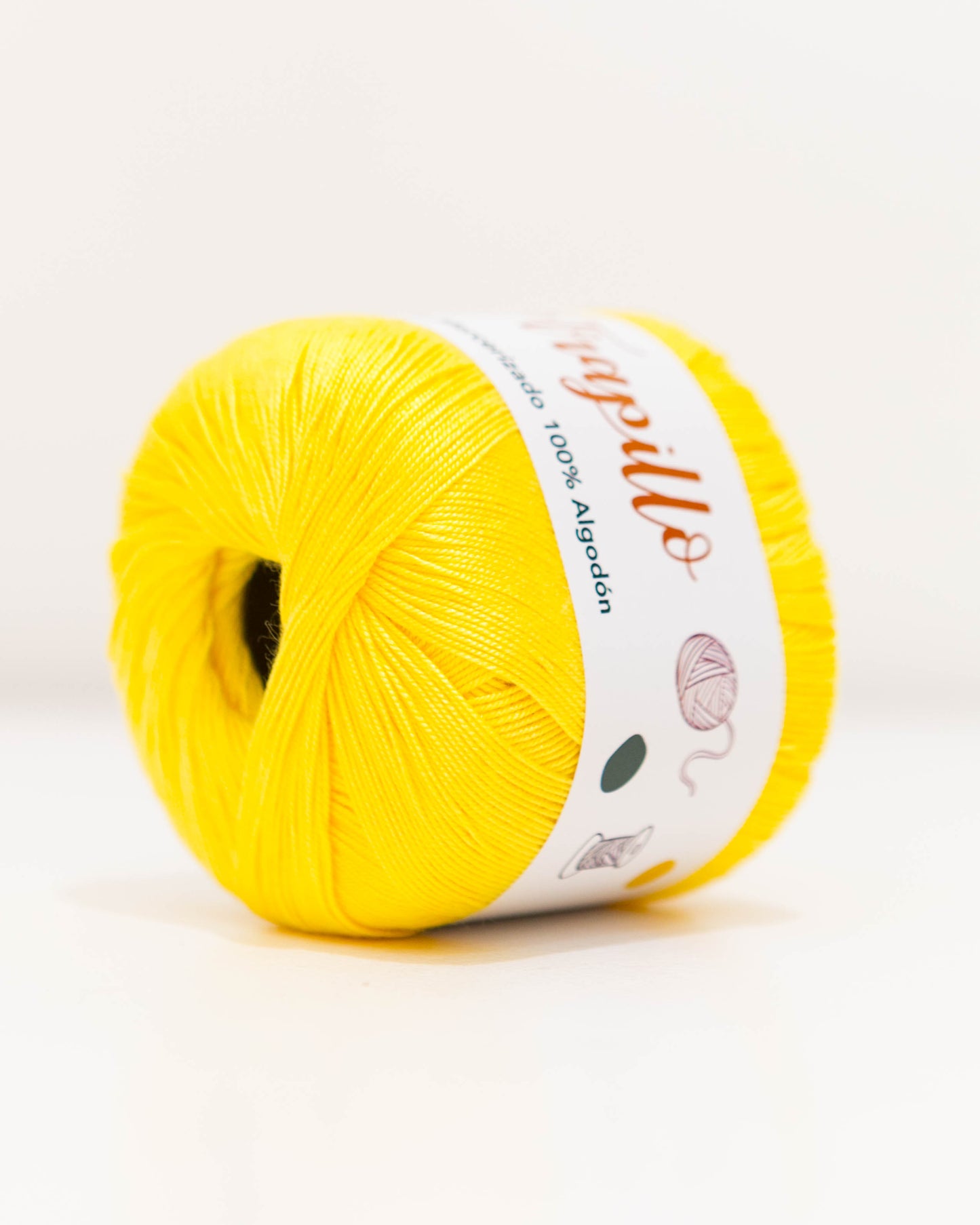 Hilo Mercerizado 100% Algodón Amarillo