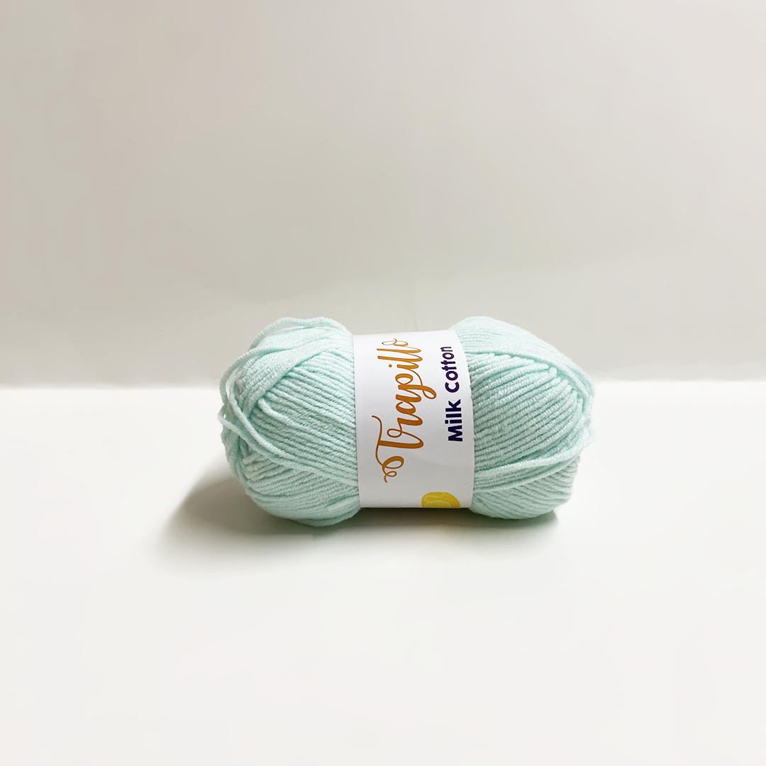 Lana Milk Cotton Celeste pastel