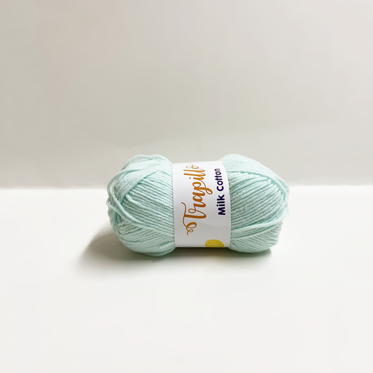 Lana Milk Cotton Celeste pastel