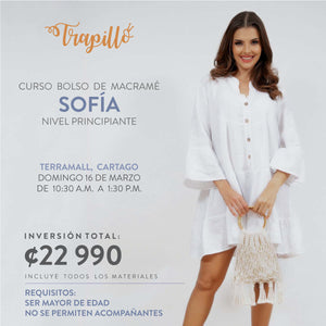CARTAGO (TERRAMALL): Curso Bolso Macramé Sofía (Domingo 16 de Marzo)