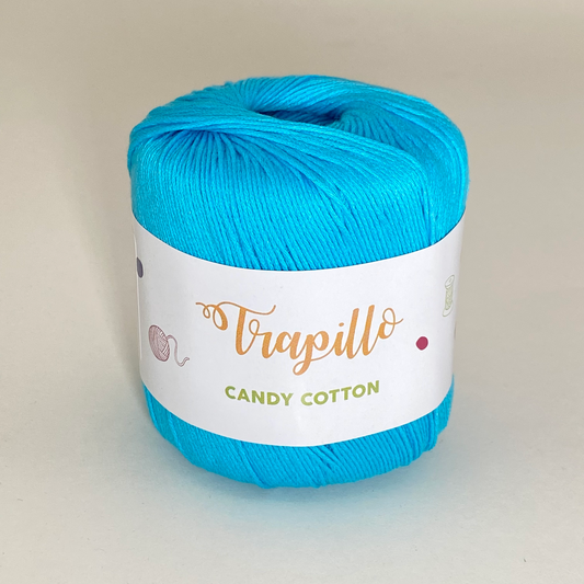Hilo Candy Cotton Celeste Oscuro