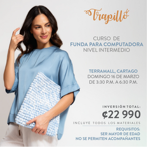 CARTAGO (TERRAMALL): Curso Funda para Computadora (Domingo 16 de Marzo)