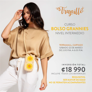 CARTAGO (TERRAMALL): Curso Bolso Grannies (Sábado 22 de Marzo)