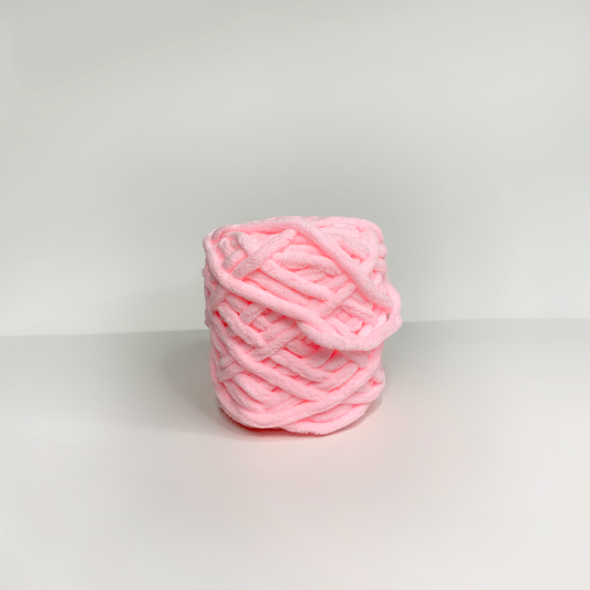 Lana Chenille rosado claro