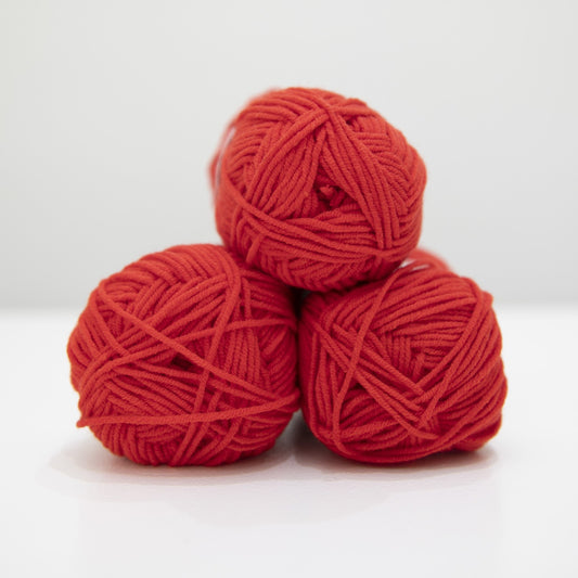 Lana Lisa Milk Cotton Rojo Navideño