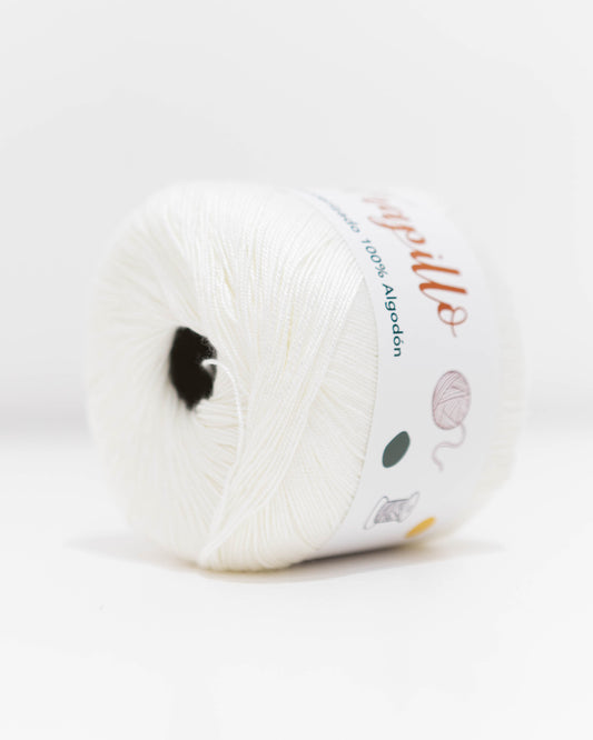 Hilo Mercerizado 100% Algodón Blanco