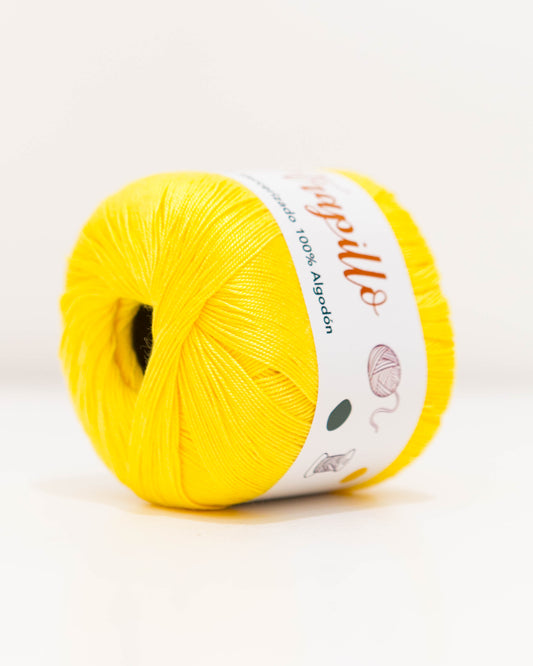 Hilo Mercerizado 100% Algodón Amarillo