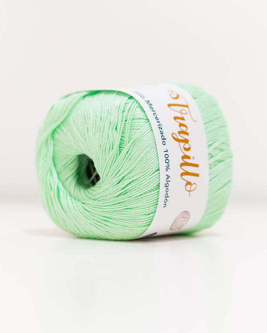 Hilo Mercerizado 100% Algodón. Menta.