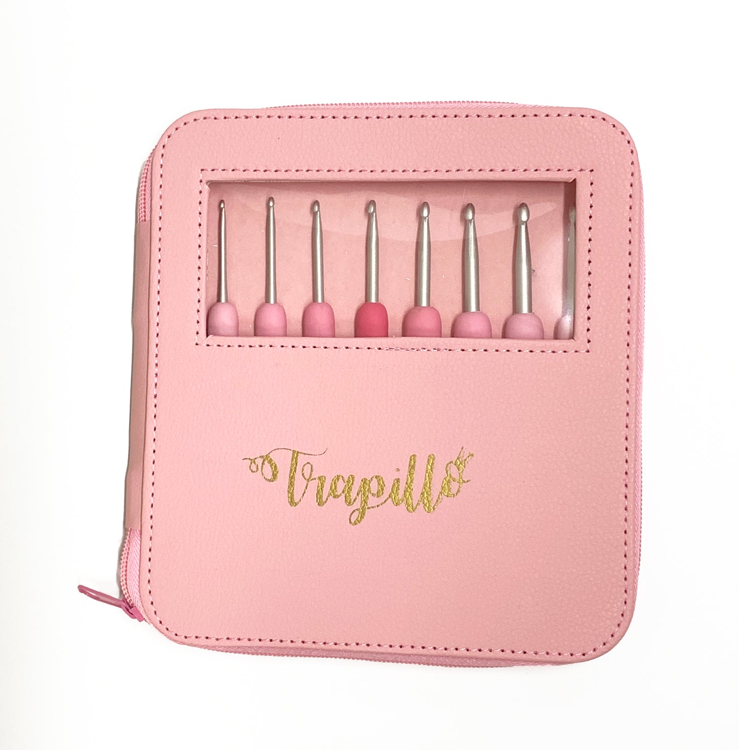 Set de agujas ergonómicas. Con estuche.