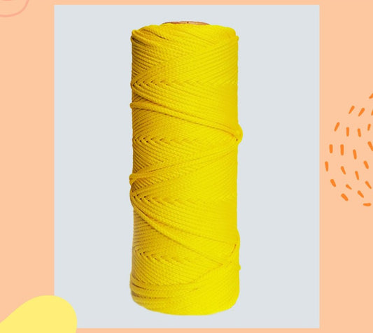 Macramé Encerado Amarillo.