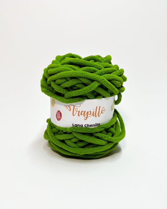 Lana Chenille Verde Musgo